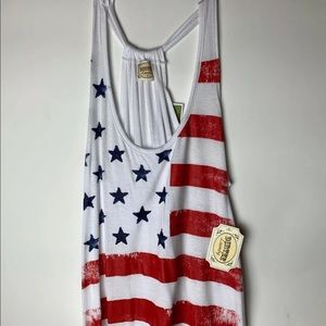 America Flag Tank Top